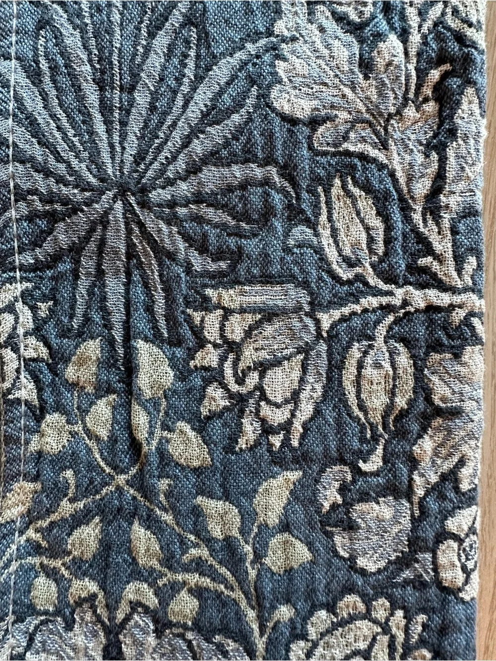 Morris & Co. William Morris Blue Floral Jacquard Kitchen Towels